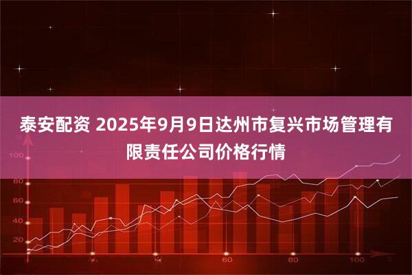 泰安配资 2025年9月9日达州市复兴市场管理有限责任公司价格行情